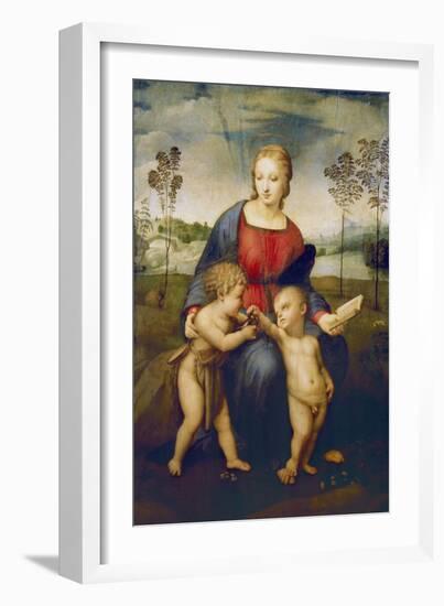 Madonna of the Goldfinch, about 1506-Raphael-Framed Giclee Print