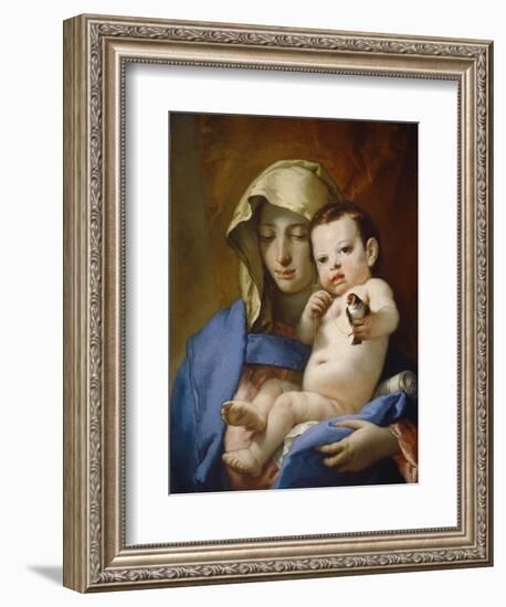 Madonna of the Goldfinch, c.1767-70-Giovanni Battista Tiepolo-Framed Giclee Print