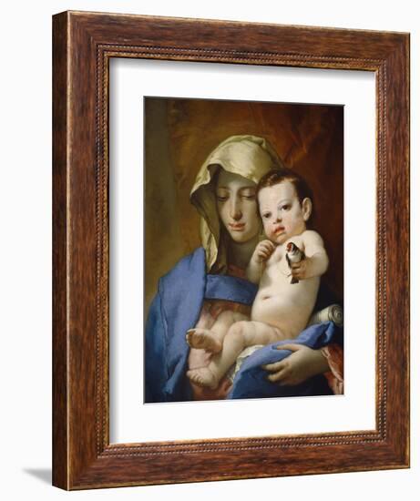 Madonna of the Goldfinch, c.1767-70-Giovanni Battista Tiepolo-Framed Giclee Print