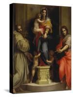 Madonna of the Harpies, 1517-Andrea del Sarto-Stretched Canvas