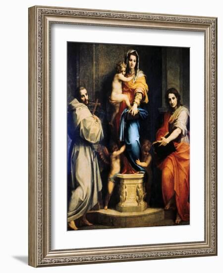 Madonna of the Harpies, 1517-Andrea del Sarto-Framed Giclee Print