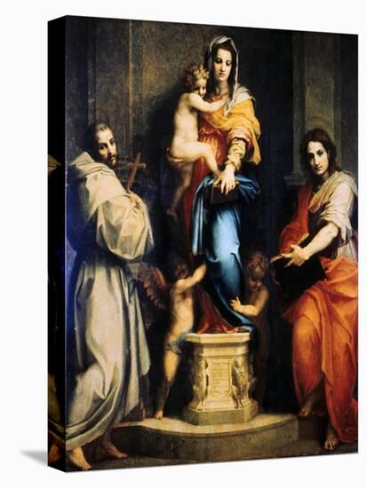 Madonna of the Harpies, 1517-Andrea del Sarto-Stretched Canvas