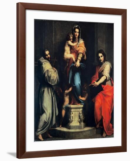 Madonna of the Harpies-Andrea del Sarto-Framed Art Print