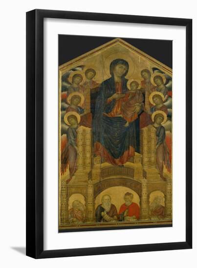 Madonna of the Holy Trinity, Painted Around 1260 for the Church of the Trinity in Florence-Cimabue-Framed Giclee Print