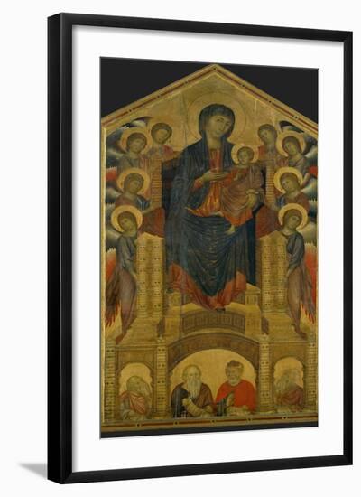 Madonna of the Holy Trinity, Painted Around 1260 for the Church of the Trinity in Florence-Cimabue-Framed Giclee Print