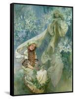 Madonna of the Lilies, 1905-Alphonse Mucha-Framed Stretched Canvas
