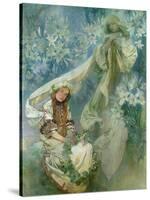 Madonna of the Lilies, 1905-Alphonse Mucha-Stretched Canvas