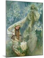 Madonna of the Lilies, 1905-Alphonse Mucha-Mounted Giclee Print