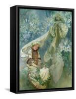 Madonna of the Lilies, 1905-Alphonse Mucha-Framed Stretched Canvas