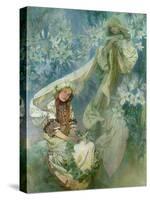 Madonna of the Lilies, 1905-Alphonse Mucha-Stretched Canvas