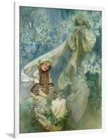 Madonna of the Lilies, 1905-Alphonse Mucha-Framed Giclee Print