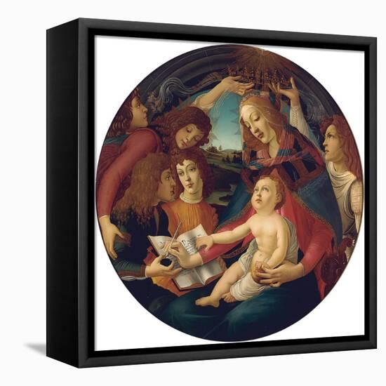 Madonna of the Magnificat-Sandro Botticelli-Framed Stretched Canvas