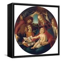 Madonna of the Magnificat-Sandro Botticelli-Framed Stretched Canvas