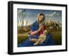 Madonna of the Meadow (Madonna Del Prato), 1505 (Oil on Canvas)-Giovanni Bellini-Framed Giclee Print