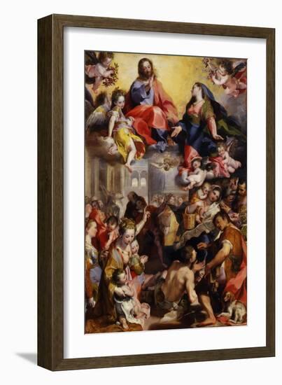 Madonna of the People, 1579-Federico Fiori Barocci or Baroccio-Framed Giclee Print