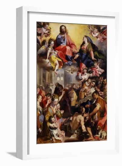 Madonna of the People, 1579-Federico Fiori Barocci or Baroccio-Framed Giclee Print