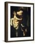 Madonna of the Pilgrims, Called the Loreto Madonna (Detail)-Caravaggio-Framed Giclee Print