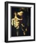 Madonna of the Pilgrims, Called the Loreto Madonna (Detail)-Caravaggio-Framed Giclee Print