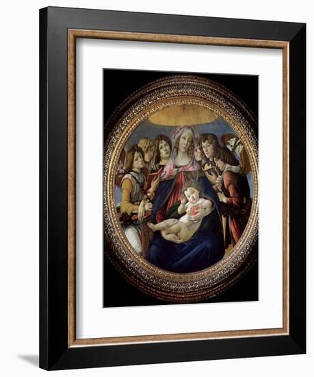 Madonna of the Pomegranate by Sandro Botticelli-null-Framed Giclee Print
