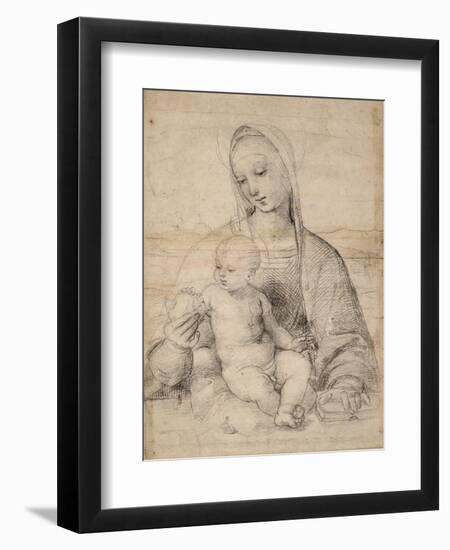 Madonna of the pomegranate, c.1504-Raphael-Framed Giclee Print