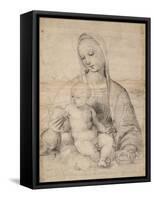 Madonna of the pomegranate, c.1504-Raphael-Framed Stretched Canvas