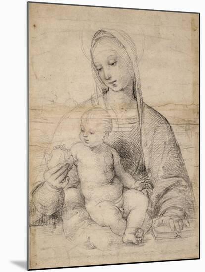 Madonna of the pomegranate, c.1504-Raphael-Mounted Giclee Print