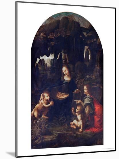 Madonna of the Rocks, circa 1478-Leonardo da Vinci-Mounted Giclee Print