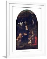 Madonna of the Rocks, circa 1478-Leonardo da Vinci-Framed Giclee Print