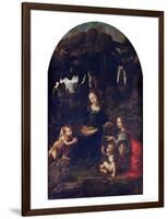 Madonna of the Rocks, circa 1478-Leonardo da Vinci-Framed Giclee Print