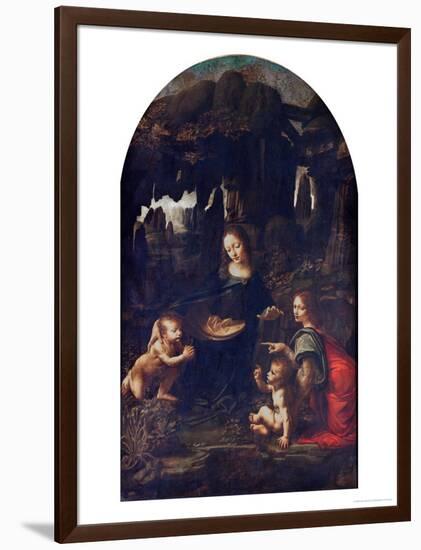 Madonna of the Rocks, circa 1478-Leonardo da Vinci-Framed Giclee Print