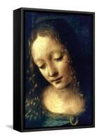 Madonna of the Rocks (Detail), 1482-1486-Leonardo da Vinci-Framed Stretched Canvas