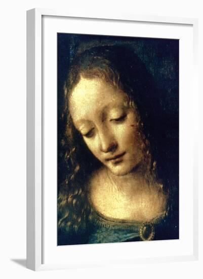 Madonna of the Rocks (Detail), 1482-1486-Leonardo da Vinci-Framed Giclee Print