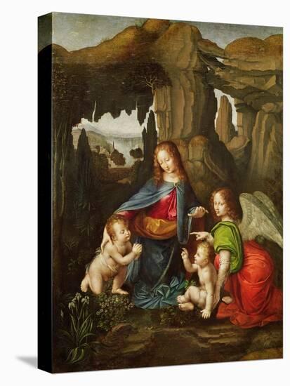 Madonna of the Rocks-Leonardo da Vinci-Stretched Canvas
