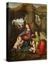 Madonna of the Rocks-Leonardo da Vinci-Stretched Canvas