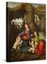 Madonna of the Rocks-Leonardo da Vinci-Stretched Canvas