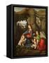 Madonna of the Rocks-Leonardo da Vinci-Framed Stretched Canvas