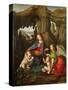 Madonna of the Rocks-Leonardo da Vinci-Stretched Canvas