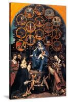 Madonna of the Rosary (Cingoli Altarpiece)-Lotto Lorenzo-Stretched Canvas