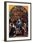 Madonna of the Rosary (Cingoli Altarpiece)-Lotto Lorenzo-Framed Art Print