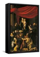 Madonna of the Rosary-Caravaggio-Framed Stretched Canvas