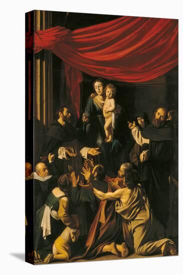 Madonna of the Rosary-Caravaggio-Stretched Canvas