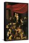Madonna of the Rosary-Caravaggio-Framed Stretched Canvas