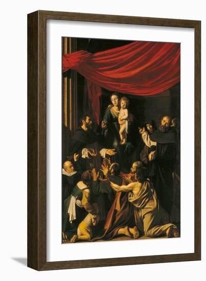 Madonna of the Rosary-Caravaggio-Framed Giclee Print