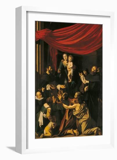 Madonna of the Rosary-Caravaggio-Framed Giclee Print