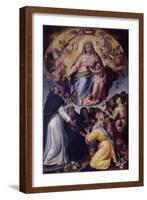 Madonna of the Rosary-Bartolomeo Passarotti-Framed Art Print