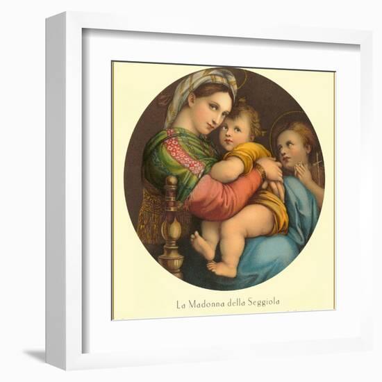 Madonna of the Seggiola, Raphael, Florence-null-Framed Art Print