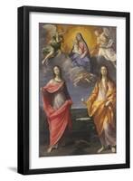 Madonna of the Snow with Saints Lucy and Mary Magdalen-Guido Reni-Framed Giclee Print