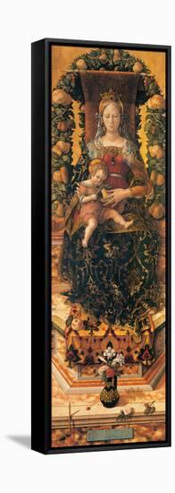 Madonna of the Taper (Madonna Della Candeletta)-Crivelli Carlo-Framed Stretched Canvas