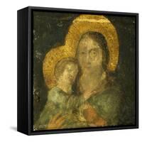 Madonna, Painting on Stone-null-Framed Stretched Canvas