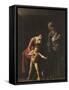 Madonna Palafrenieri-Caravaggio-Framed Stretched Canvas